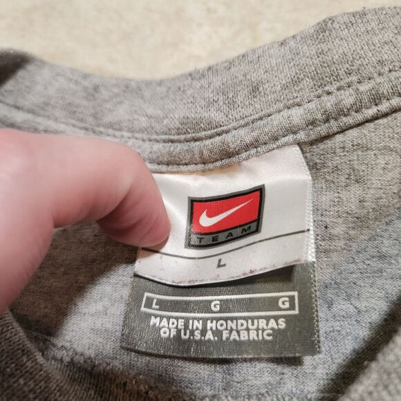 VTG 90s Y2K NIKE White Sox Mens L Large Center Swoosh Check MLB Baseball T Shirt - Picture 6 of 15